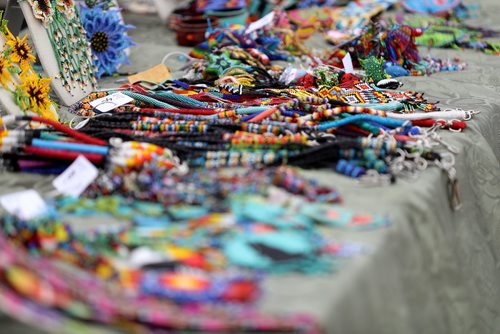 TREVOR HAGAN / WINNIPEG FREE PRESS
Items for sale during Indigenous Day Live at The Forks, Saturday, June 23, 2018.