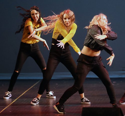 TREVOR HAGAN / WINNIPEG FREE PRESS
Wolves perform at Peg City Moves 2018, a hip hop competition at Pantages. Saturday, June 23, 2018.