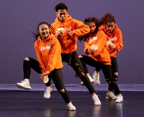 TREVOR HAGAN / WINNIPEG FREE PRESS
EMPIRE performs at Peg City Moves 2018, aa hip hop competition at Pantages. Saturday, June 23, 2018.