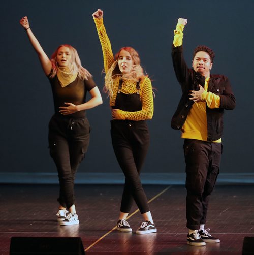 TREVOR HAGAN / WINNIPEG FREE PRESS
Wolves perform at Peg City Moves 2018, a hip hop competition at Pantages. Saturday, June 23, 2018.