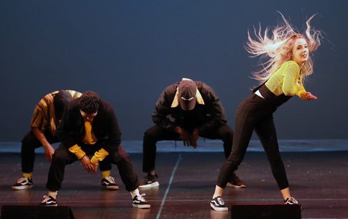 TREVOR HAGAN / WINNIPEG FREE PRESS
Wolves perform at Peg City Moves 2018, a hip hop competition at Pantages. Saturday, June 23, 2018.