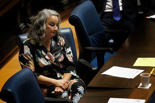 PHIL HOSSACK / WINNIPEG FREE PRESS -  Nahanni Fontaine at Question Period Monday. See Jessica's story. - June 25, 2018