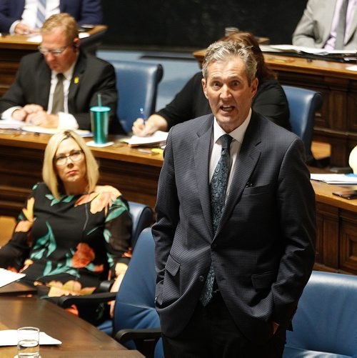 PHIL HOSSACK / WINNIPEG FREE PRESS -  Premier Brian Pallister at Question Period Monday. See Jessica's story. - June 25, 2018