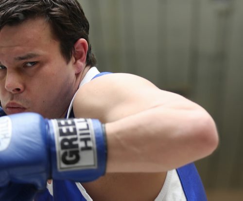 Brandon Sun Noel Harding at the Brandon Boxing Club. (Colin Corneau/Brandon Sun)