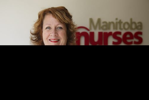 MIKE DEAL / WINNIPEG FREE PRESS
Sandi Mowat, the outgoing president of the Manitoba Nurses Union.
180627 - Wednesday, June 27, 2018.