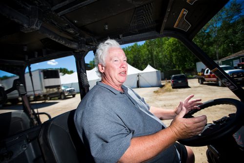 MIKAELA MACKENZIE / WINNIPEG FREE PRESS
Rob Woloschuk, general manager of Countryfest, drives around the festival site outside of Dauphin on Wednesday, June 27, 2018.
Mikaela MacKenzie / Winnipeg Free Press 2018.