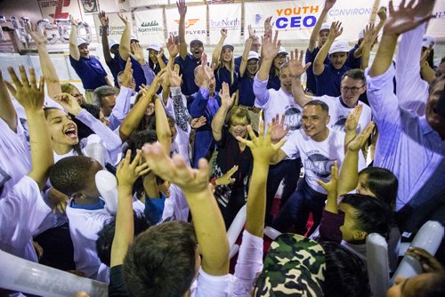 MIKAELA MACKENZIE / WINNIPEG FREE PRESS
The business Council of Manitoba kicks off the Youth CEO summer internship program at the Old Exhibition Arena in Winnipeg on Thursday, June 28, 2018.
Mikaela MacKenzie / Winnipeg Free Press 2018.