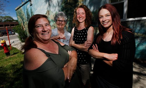 PHIL HOSSACK / WINNIPEG FREE PRESS - Left to Rght, Melody Olenik, Dianne Beaven, Kristen Malec, and Patricia Pohrebniuk of the Manitoba Forestry association. See Kevin Rollason's story. - June 27, 2018