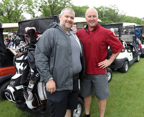 JASON HALSTEAD / WINNIPEG FREE PRESS

L-R: Rogers account executive Jeff Neville and Rogers managing director of the prairie region Colin Bartlett at the Marymound Exclusive 100 Golf Tournament on May 30, 2018 at the Rossmere Country Club. Rogers was cart sponsor for the event. (See Social Page)