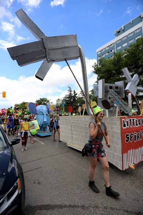 TREVOR HAGAN / WINNIPEG FREE PRESS
Art City celebrated 20 years of programming with their annual parade, Saturday, June 30, 2018.