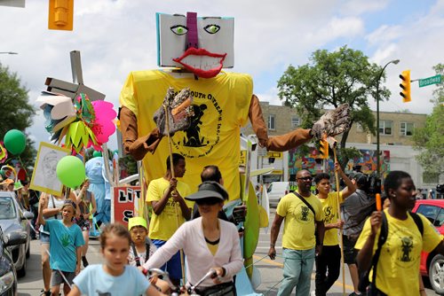 TREVOR HAGAN / WINNIPEG FREE PRESS
Art City celebrated 20 years of programming with their annual parade, Saturday, June 30, 2018.