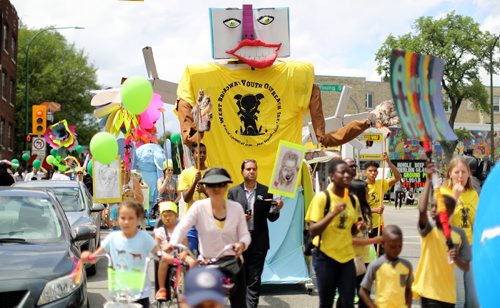 TREVOR HAGAN / WINNIPEG FREE PRESS
Art City celebrated 20 years of programming with their annual parade, Saturday, June 30, 2018.