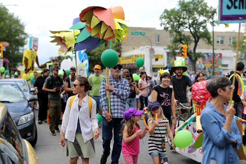 TREVOR HAGAN / WINNIPEG FREE PRESS
Art City celebrated 20 years of programming with their annual parade, Saturday, June 30, 2018.