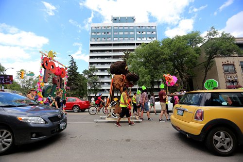 TREVOR HAGAN / WINNIPEG FREE PRESS
Art City celebrated 20 years of programming with their annual parade, Saturday, June 30, 2018.