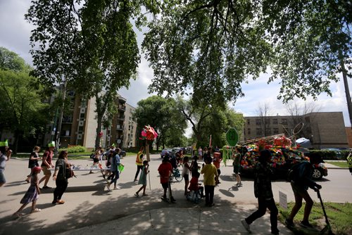 TREVOR HAGAN / WINNIPEG FREE PRESS
Art City celebrated 20 years of programming with their annual parade, Saturday, June 30, 2018.