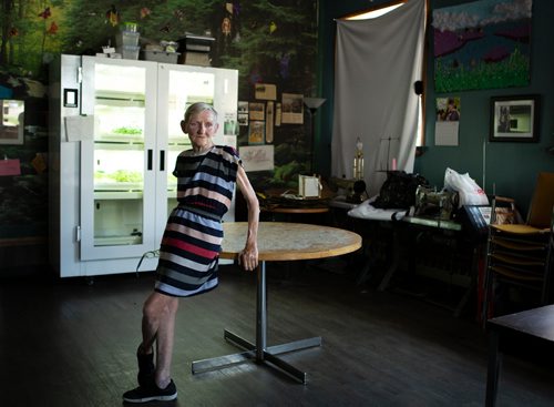 ANDREW RYAN / WINNIPEG FREE PRESS Margaret Ormond, executive director of The Sunshine House, poses for a portrait in the drop-in centre on July 3, 2018. With the help of a $15,000 grant the organization will be tasked to interview and survey current and former drug users about their needs.