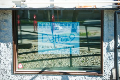 MIKAELA MACKENZIE / WINNIPEG FREE PRESS
The storefront where the new Delta 9 cannabis retailer will be in Osborne Village in Winnipeg on Tuesday, July 3, 2018.
Mikaela MacKenzie / Winnipeg Free Press 2018.