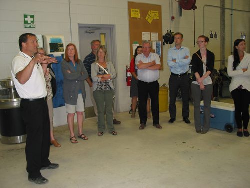 Canstar Community News June 25, 2018 - Branch manager Gary Bohn at Enns Brothers in Portage la Paririe led at tour on June 25 organized by the Portage la Prairie and Dsitrict Chamber of Commerce. (ANDREA GEARY/CANSTASR COMMUNITY NEWS)