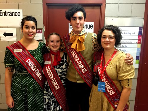 Canstar Community News July 4, 2018 - Adult and youth ambassadors at last year's Pavilion canadien-francais at Folklorama. (SIMON FULLER/CANSTAR NEWS/SIMON FULLER)