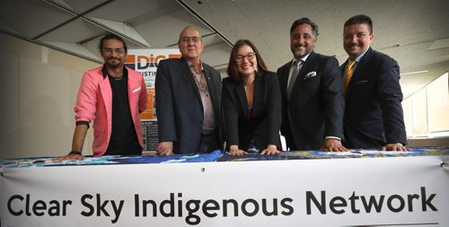 RUTH BONNEVILLE / WINNIPEG FREE PRESS

Business partners of Clear Sky Indigenous Network company celebrate the joint venture of three companies, DIG (Distinct Infrastructure Group), CSC (Clear Sky Connections) and BCN (Broadband Communications North) that will bring high speed internet to First Nations and surrounding communities across Manitoba at a press conference held in Winnipeg Wednesday.

Names from left: Ken Sanderson - BCN, Fisher River Chief David Crate - CSC Vice-Chairperson, Lisa Clarke - CEO of CSC, Joe Lanni & Alex Agius Co-CEO's of DIG Inc. 


See Alex Paul story.

July 04,2018

