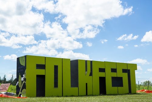 ANDREW RYAN / WINNIPEG FREE PRESS An art installation installed ahead of Folkfest which kicks off on July 5, 2018. The festival grounds will feature various artist installations across the park.