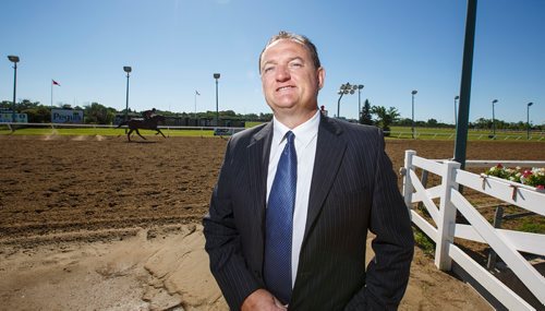 MIKE DEAL / WINNIPEG FREE PRESS
Assiniboia Downs CEO Darren Dunn saw a huge attendance increase during the Canada Day celebrations.
180705 - Thursday, July 05, 2018.