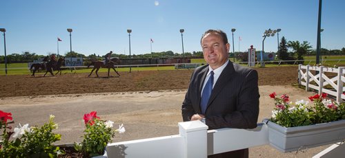 MIKE DEAL / WINNIPEG FREE PRESS
Assiniboia Downs CEO Darren Dunn saw a huge attendance increase during the Canada Day celebrations.
180705 - Thursday, July 05, 2018.