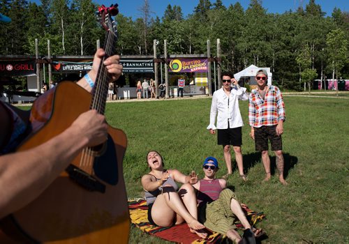 ANDREW RYAN / WINNIPEG FREE PRESS Manitobans get ready as Folk Fest kicks off on July 5, 2018.