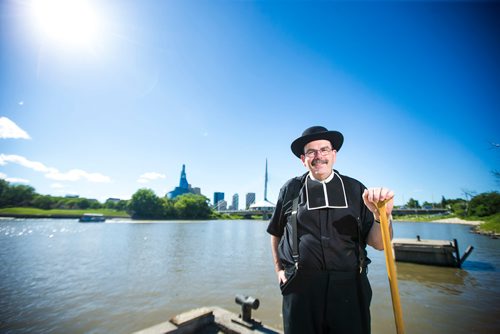 MIKAELA MACKENZIE / WINNIPEG FREE PRESS
Archbishop Albert LeGatt poses by the river in Winnipeg on Thursday, July 5, 2018. Next weekend there will be a re-enactment of the arrival of Father Norbert Provencher, who arrived at Red River on July 15, 1818.
Mikaela MacKenzie / Winnipeg Free Press 2018.