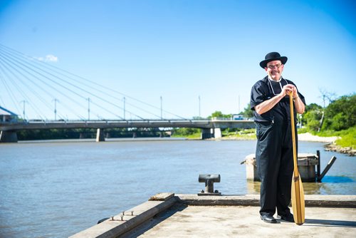 MIKAELA MACKENZIE / WINNIPEG FREE PRESS
Archbishop Albert LeGatt poses by the river in Winnipeg on Thursday, July 5, 2018. Next weekend there will be a re-enactment of the arrival of Father Norbert Provencher, who arrived at Red River on July 15, 1818.
Mikaela MacKenzie / Winnipeg Free Press 2018.