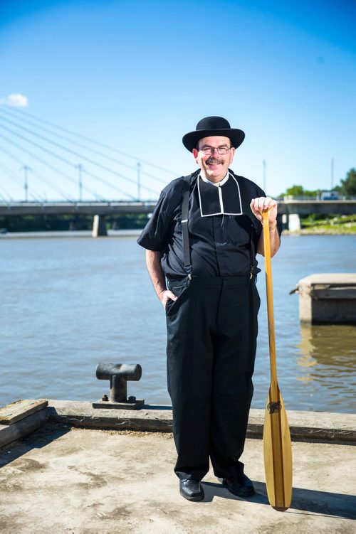 MIKAELA MACKENZIE / WINNIPEG FREE PRESS
Archbishop Albert LeGatt poses by the river in Winnipeg on Thursday, July 5, 2018. Next weekend there will be a re-enactment of the arrival of Father Norbert Provencher, who arrived at Red River on July 15, 1818.
Mikaela MacKenzie / Winnipeg Free Press 2018.