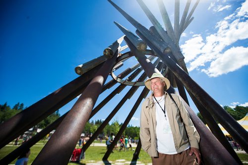 MIKAELA MACKENZIE / WINNIPEG FREE PRESS
Thor Thorleifson, site safety volunteer, at the Winnipeg Folk Fest in Bird's Hill Provincial Park on Friday, July 6, 2018. 
Mikaela MacKenzie / Winnipeg Free Press 2018.