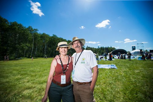 MIKAELA MACKENZIE / WINNIPEG FREE PRESS
Volunteers at the Winnipeg Folk Fest in Bird's Hill Provincial Park on Friday, July 6, 2018. 
Mikaela MacKenzie / Winnipeg Free Press 2018.