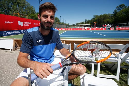 JOHN WOODS / WINNIPEG FREE PRESS
Marcel Granollers from Barcelona is participating in National Bank Challenger tennis tournament in Winnipeg Monday, July 9, 2018.