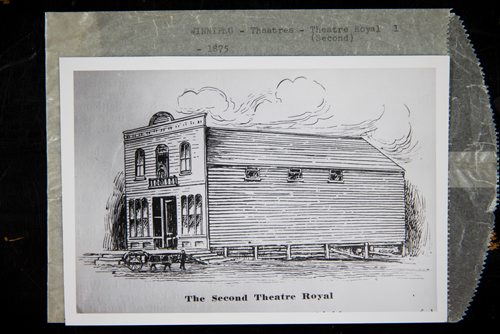 Archives of Manitoba
A drawing of the second Theatre Royal as it was in 1875.