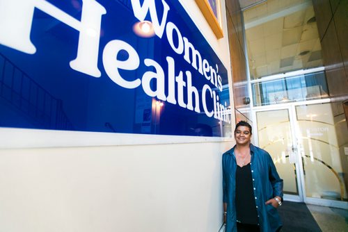 MIKAELA MACKENZIE / WINNIPEG FREE PRESS
Nadine Sookermany, executive director of the Women's Health Clinic, poses for a portrait at the clinic in Winnipeg on Wednesday, July 11, 2018. 
Mikaela MacKenzie / Winnipeg Free Press 2018.