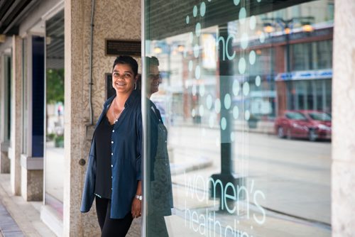 MIKAELA MACKENZIE / WINNIPEG FREE PRESS
Nadine Sookermany, executive director of the Women's Health Clinic, poses for a portrait at the clinic in Winnipeg on Wednesday, July 11, 2018. 
Mikaela MacKenzie / Winnipeg Free Press 2018.