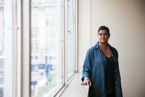 MIKAELA MACKENZIE / WINNIPEG FREE PRESS
Nadine Sookermany, executive director of the Women's Health Clinic, poses for a portrait at the clinic in Winnipeg on Wednesday, July 11, 2018. 
Mikaela MacKenzie / Winnipeg Free Press 2018.