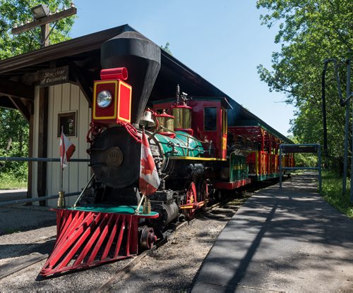 DAVID LIPNOWSKI / WINNIPEG FREE PRESS

The Assiniboine park railroad opens for the season after being delayed Friday July 13, 2018.