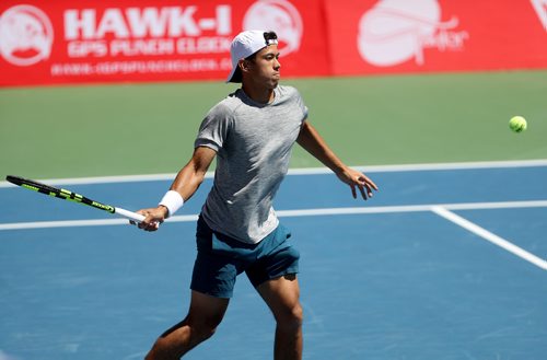 TREVOR HAGAN / WINNIPEG FREE PRESS
Jason Kubler, of Australia defeats Lucas Miedler of Austria, at the Winnipeg National Bank Challenger event at the Winnipeg Lawn Tennis Club, Sunday, July 15, 2018.