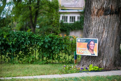 MIKAELA MACKENZIE / WINNIPEG FREE PRESS
Political signs in St. Boniface before the by-election in Winnipeg on Monday, July 16, 2018. 
Mikaela MacKenzie / Winnipeg Free Press 2018.