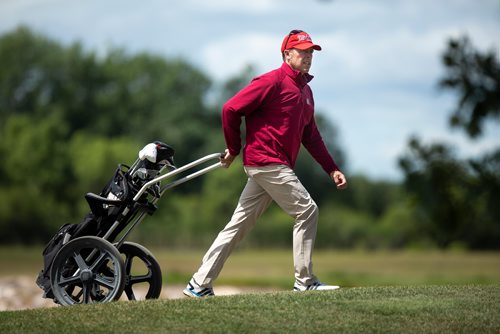 ANDREW RYAN / WINNIPEG FREE PRESS Todd Fanning walks off the Quarry Oaks golf course after competing in the Manitoba Men's Amateur Championship and finished the day one over par on July 16, 2018.