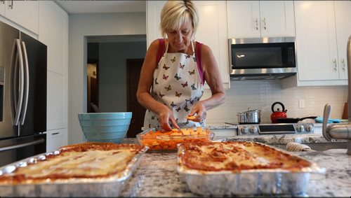 RUTH BONNEVILLE / WINNIPEG FREE PRESS

Feature Project on Food for Thought, 24hourproject  

Description: Cooking for others in need. 


Sandi Enns prepares lasagna dishes in her kitchen for people who need love and support Friday.  

See story by Carl Degurse 

July 13, 2018 

