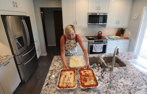 RUTH BONNEVILLE / WINNIPEG FREE PRESS

Feature Project on Food for Thought, 24hourproject  

Description: Cooking for others in need. 


Sandi Enns prepares lasagna dishes in her kitchen for people who need love and support Friday.  

See story by Carl Degurse 

July 13, 2018 

