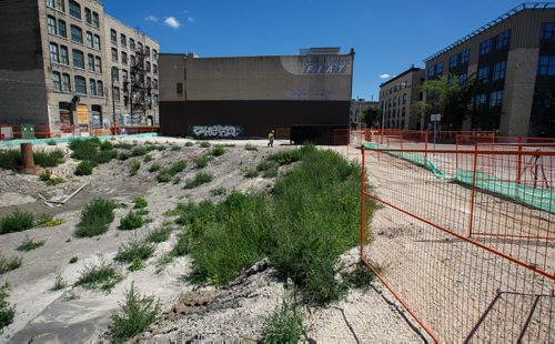 MIKE DEAL / WINNIPEG FREE PRESS
Construction for the RRC Innovation Centre at 319 Elgin and adjacent property has started up now that the $95 million project is a go and should open on time for September 2020, Red River president Paul Vogt says after funding issues cleared up with Ottawa.
180717 - Tuesday, July 17, 2018.