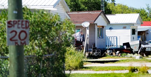 PHIL HOSSACK / WINNIPEG FREE PRESS - 49.8 POWERVIEW/PINE FALLS -A run down trailer park is a sourse of worry for Councillor Gary Berthelette in the former Milltown.  See Ryan's story.  - July 17, 2018