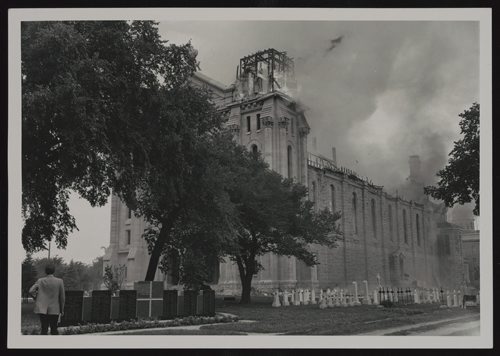 WINNIPEG FREE PRESS FILES
St. Boniface basilica fire, July 22, 1968.