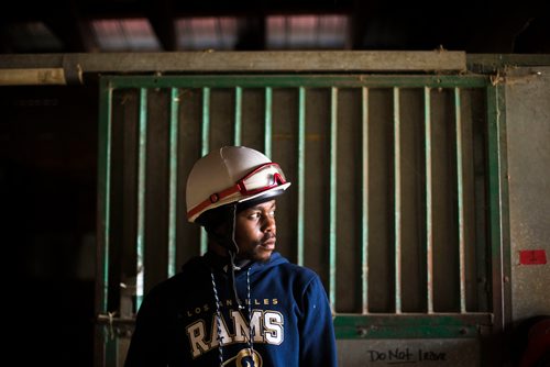 MIKAELA MACKENZIE / WINNIPEG FREE PRESS
Jockey Antonio Whitehall poses for a portrait at the Assiniboia Downs in Winnipeg on Thursday, July 19, 2018. 
Mikaela MacKenzie / Winnipeg Free Press 2018.