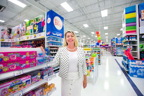 MIKAELA MACKENZIE / WINNIPEG FREE PRESS
Melanie Teed-Murch, President of Toys "R" Us and Babies "R" Us Canada, poses in a store in Winnipeg on Tuesday, July 24, 2018. 
Winnipeg Free Press 2018.