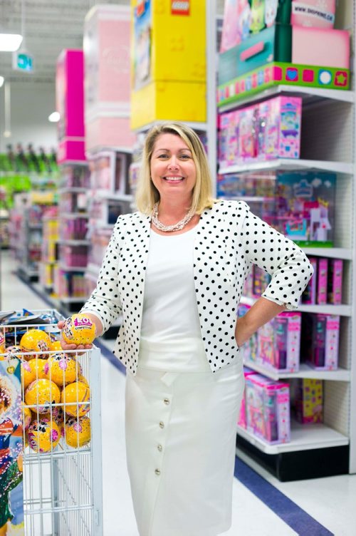 MIKAELA MACKENZIE / WINNIPEG FREE PRESS
Melanie Teed-Murch, President of Toys "R" Us and Babies "R" Us Canada, poses in a store in Winnipeg on Tuesday, July 24, 2018. 
Winnipeg Free Press 2018.